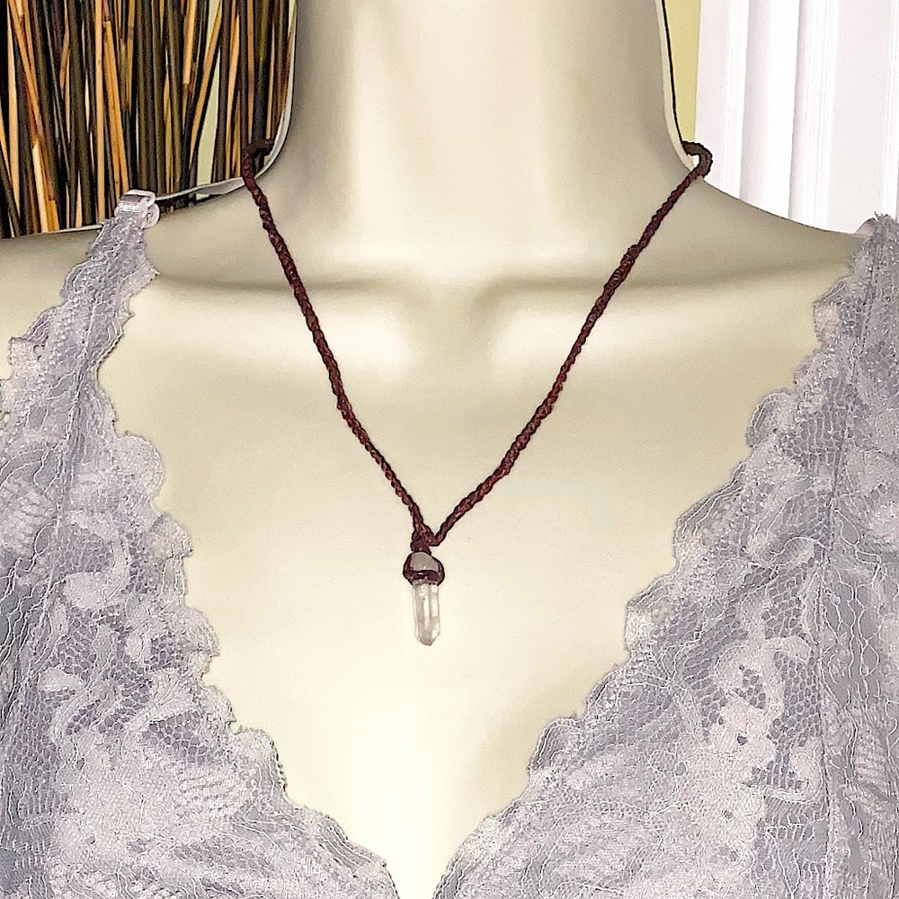 Clear Quartz Pendant Necklace